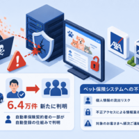 アクサ損害保険のペット保険への不正アクセス、自動車保険契約者の一部が自動登録の仕組みで6.4万件新たに判明