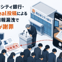 西日本シティ銀行・BeReal投稿による顧客情報漏洩で頭取が謝罪