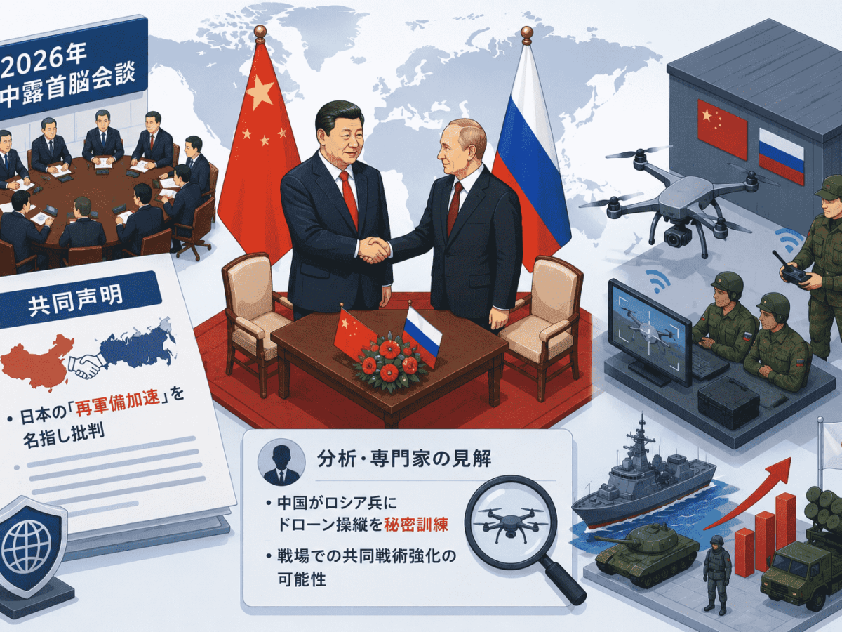 2026年中露首脳会談の全容-共同声明で日本の再軍備加速を名指し批判