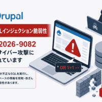 DrupalCoreのSQLインジェクション 脆弱性 CVE-2026-9082が実際のサイバー攻撃に悪用