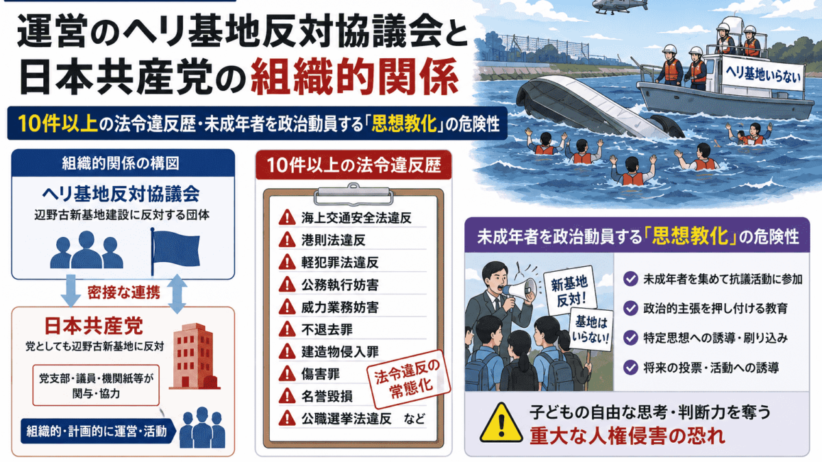船舶衝突の裁決例と解説 辺野古沖転覆事故、運営のヘリ基地反対協議会と日本共産党の組織的関係
