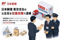 日本郵便東京支社の元主任を加重収賄で逮捕—取集業務の入札でハルキエクスプレスに便宜供与、見返りにディズニーVIPツアー等計約120万円を受領