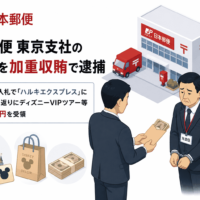 日本郵便東京支社の元主任を加重収賄で逮捕—取集業務の入札でハルキエクスプレスに便宜供与、見返りにディズニーVIPツアー等計約120万円を受領
