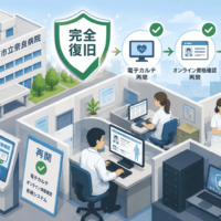市立奈良病院の院内システムが完全復旧、サイバー攻撃疑いによる電子カルテ停止からオンライン資格確認まで再開