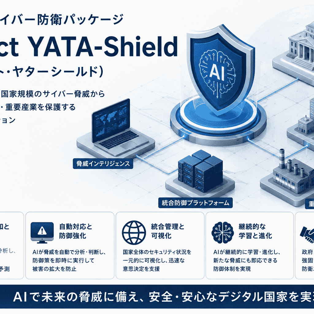 国家的 AIサイバー 防衛パッケージ Project YATA-Shield(プロジェクト