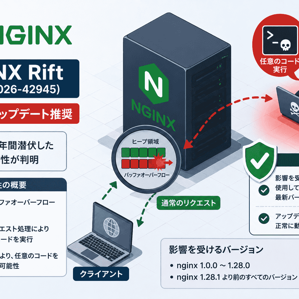 nginxで18年間潜伏したヒープバッファオーバーフローが可能な脆弱性