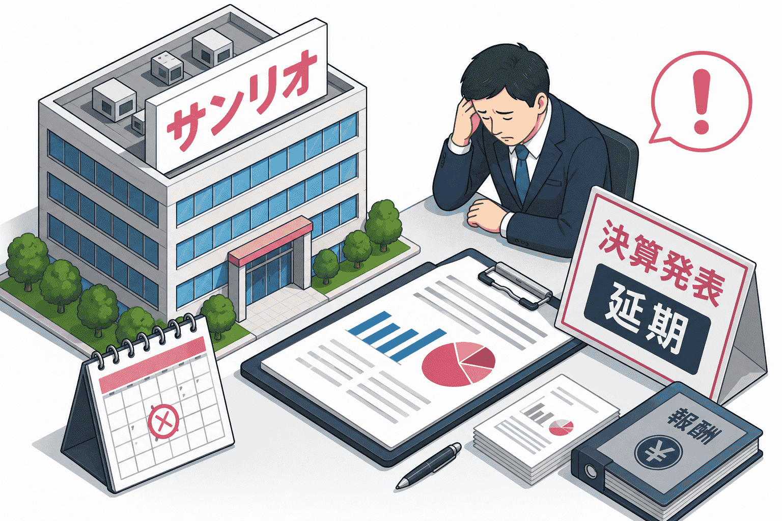 サンリオ、常務取締役の不適切報酬で2026年3月期決算発表を延期