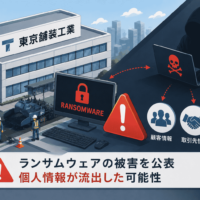 東京鋪装工業がランサムウェアの被害を公表、顧客・取引先・従業員の個人情報が流出した可能性