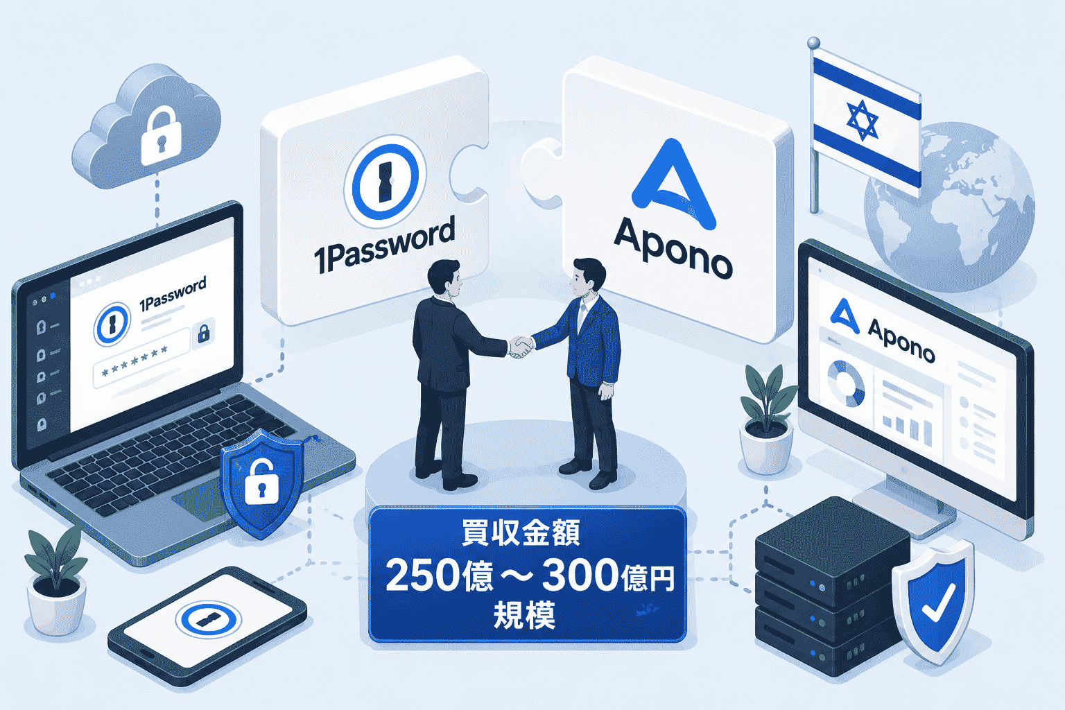 1Passwordがイスラエル発のApono社を250億〜300億円規模で買収