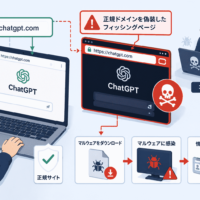 ChatGPTの正規ドメイン(chatgpt.com)を偽装ページに使うマルウェア キャンペーン