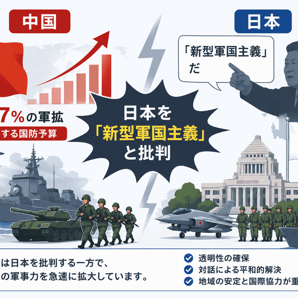 中国が日本を新型軍国主義と批判する一方で自国は年率7%の軍拡|安全