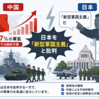 中国が日本を新型軍国主義と批判する一方で自国は年率7%の軍拡