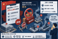 中国、輸出禁止リストに20の企業を追加-日本の安全保障・産業サプライチェーンに圧力(三菱系防衛企業,テラドローン他)