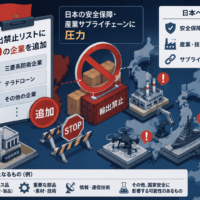 中国、輸出禁止リストに20の企業を追加-日本の安全保障・産業サプライチェーンに圧力(三菱系防衛企業,テラドローン他)