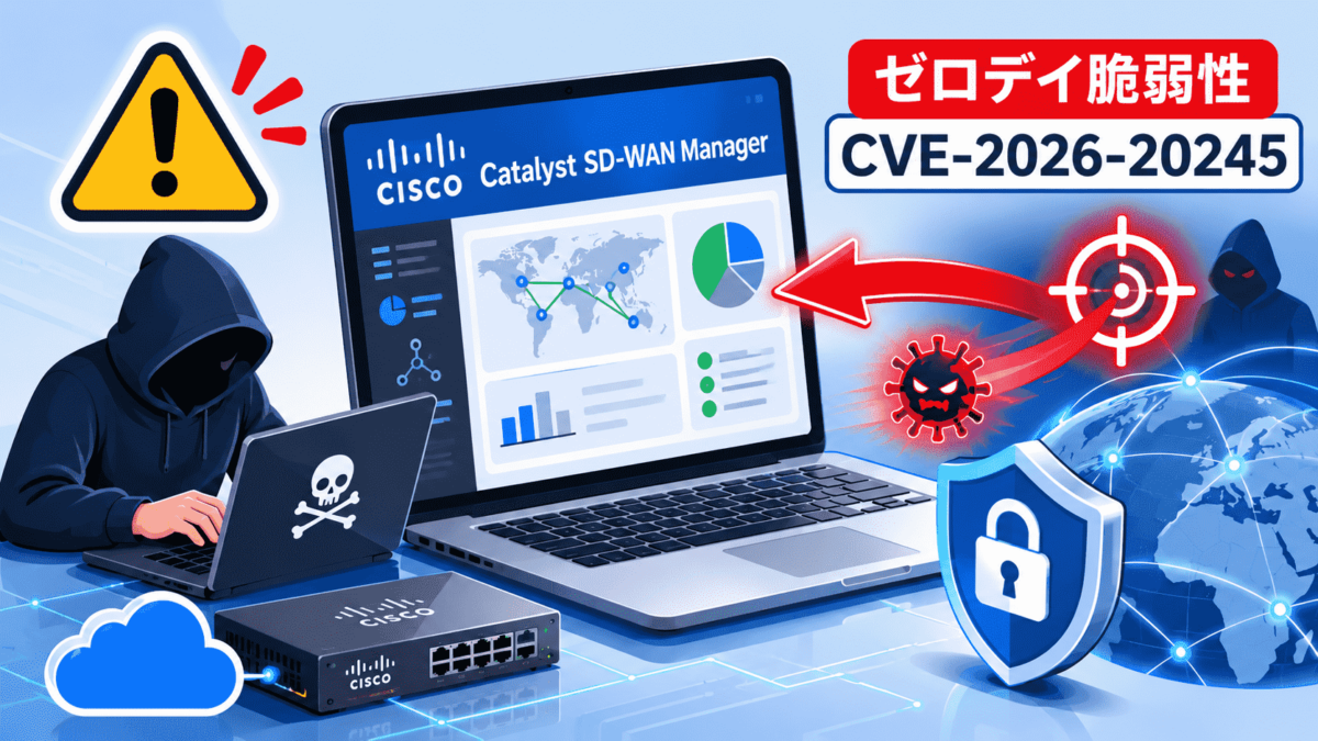 Cisco Catalyst SD-WAN Managerのゼロデイ 脆弱性 CVE-2026-20245が