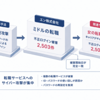 エン株式会社「ミドルの転職」にリスト型攻撃-2,503件の不正ログイン、キャリアデザインセンター「女の転職type」と被害開始日が完全一致、転職サービスへのサイバー攻撃が集中