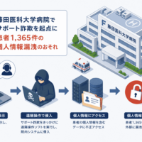 藤田医科大学病院でサポート詐欺を起点に患者1,365件の個人情報漏洩のおそれ