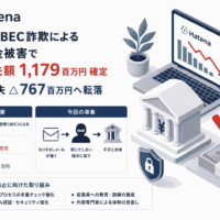 はてな、BEC詐欺による不正送金 被害で最大損失額1,179百万円 確定—当期純損失△767百万円へ転落