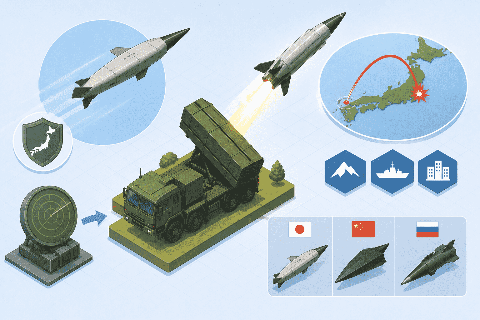 陸上自衛隊 25式高速滑空弾の概要と配備理由や中露の同等システムとの比較を解説