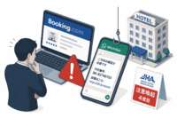 日本ホテル協会がBooking.comフィッシングで4度目の注意喚起-ゴールデンウイーク以降に急増、WhatsAppで実際の予約番号を示す偽メッセージが届く手口