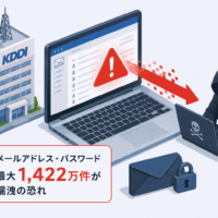 KDDI、メールシステムへの不正アクセスでメールアドレス・パスワード最大1,422万件が漏洩の恐れ@nifty・BIGLOBE・J:COMなど6社に影響