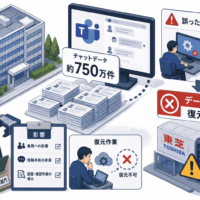 厚生労働省のMicrosoft Teamsチャット約750万件が東芝の誤実施で消失・復元不能