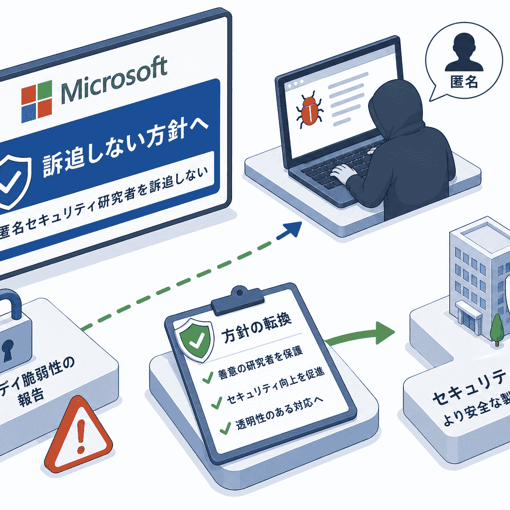 Microsoft、ゼロデイ脆弱性を公表した匿名セキュリティ研究者を「訴追