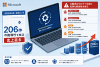 Microsoft、2026年6月定例パッチで史上最多206件の脆弱性を修正-3件のゼロデイや危険な脆弱性含む(CVE-2026-50507,CVE-2026-45586,CVE-2026-47291,CVE-2026-49160)