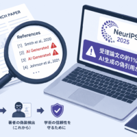 NeurIPS 2025 受理論文にAI生成の偽引用が混入- 学術不正がコピー検出から「著者の偽装」検出へ