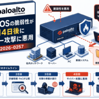 Palo Alto Networks PAN-OSの脆弱性が公開4日後にサイバー攻撃に悪用(CVE-2026-0257)