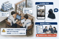 Phoxter、作業着着用の従業員2名が飲食店でPC作業・業務会話-SNS経由で発覚 懲戒処分の検討へ