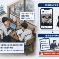 Phoxter、作業着着用の従業員2名が飲食店でPC作業・業務会話-SNS経由で発覚 懲戒処分の検討へ