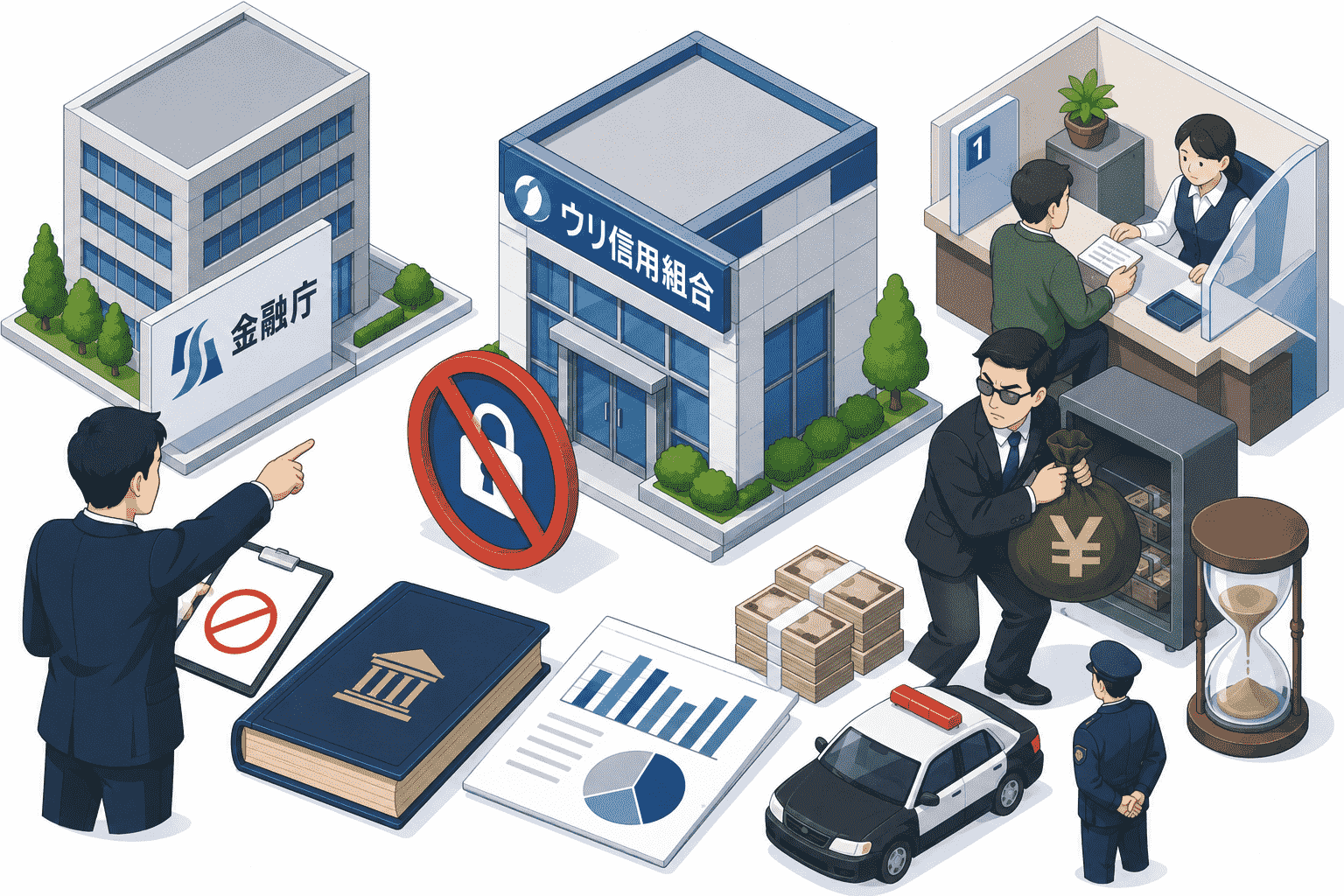 金融庁がウリ信用組合に一部業務停止命令-元役員が20年超にわたり累計14億円の顧客預金を着服刑事告発を検討