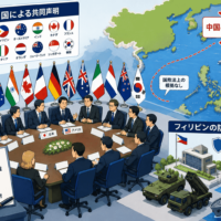日米比など14カ国が共同声明-中国の「歴史的権利」主張を改めて否定、比の防衛強化とも連動
