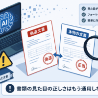 AIによる文書偽造の急増、書類の見た目の正しさはもう通用しない