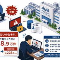 アサヒ グループホールディングス、サイバー攻撃による「個人情報漏洩のおそれ」を約228.9万件に上方修正