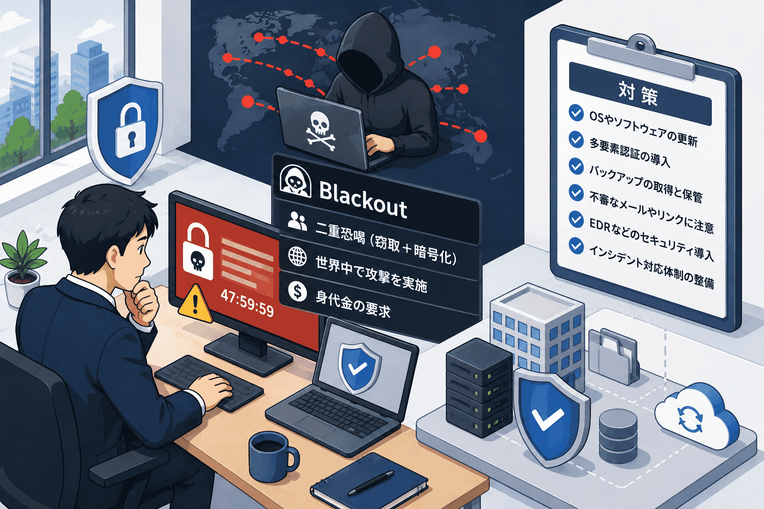 ランサムウェアグループ Blackoutとは 実態と対策