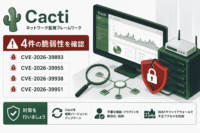 ネットワーク監視フレームワーク Cactiに4件の脆弱性(CVE-2026-39893・CVE-2026-39955・CVE-2026-39938・CVE-2026-39951)
