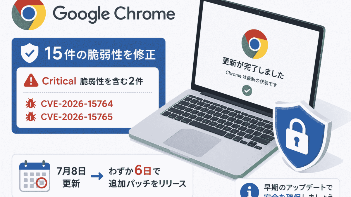 Google Chrome、Ozoneの2件のCritical脆弱性を含む15件を修正-7月8日