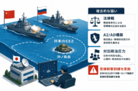 中国・ロシア艦艇が沖ノ鳥島の日本EEZ内で実弾射撃 訓練-A2/AD構築・対日政治圧力が重なる複合的な狙い