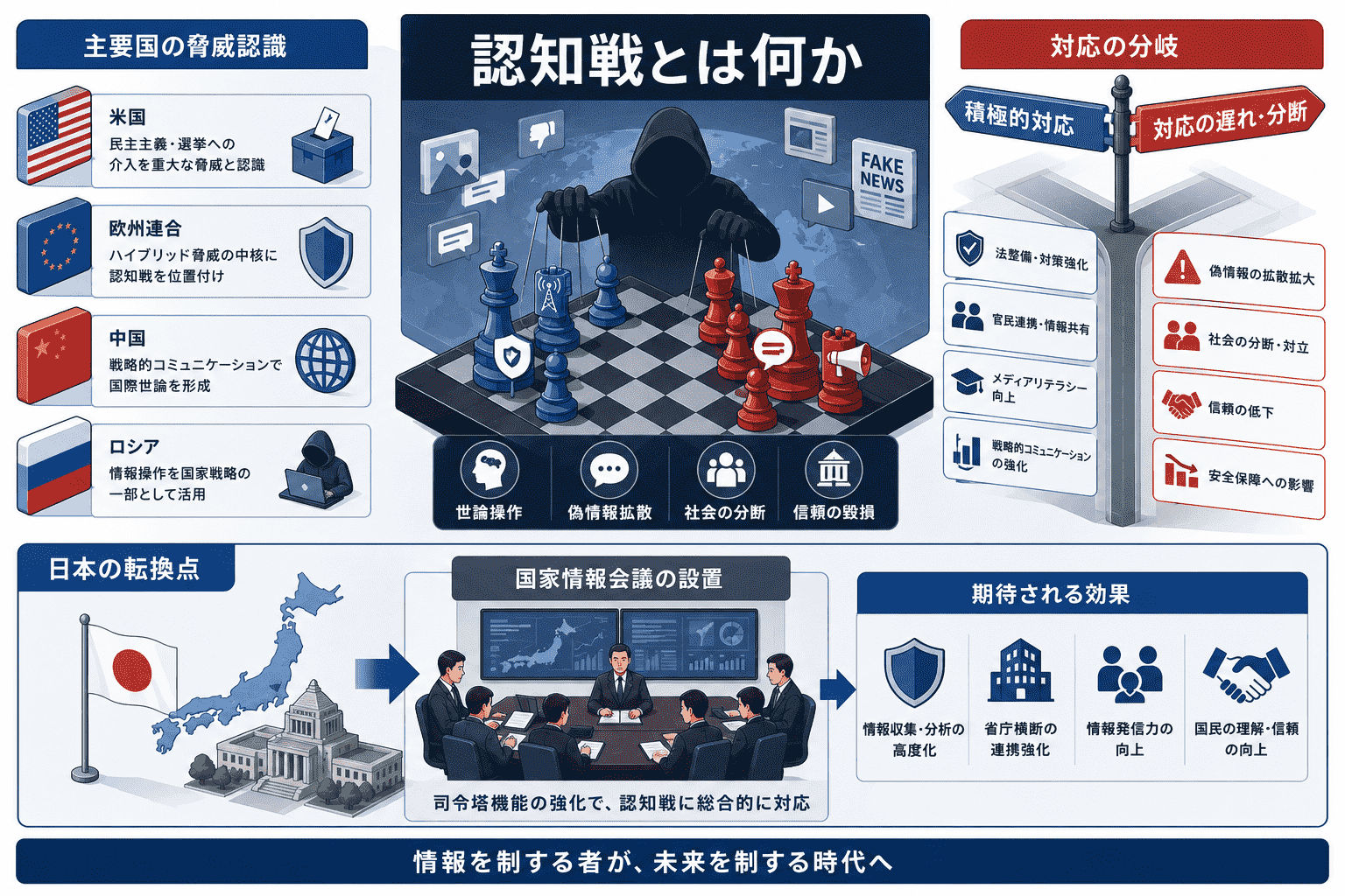 認知戦とは何か-主要国の脅威認識と対応の分岐、日本の国家情報会議設置が示す転換点