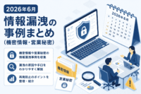 2026年6月 情報漏洩の事例まとめ（機密情報・営業秘密）