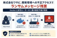 株式会社ワサビ、開発環境への不正アクセスでランサムメッセージ残置-Dockerと自宅ルーターの二重の設定不備が原因