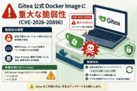 Gitea 公式 Docker Imageに重大な脆弱性(CVE-2026-20896)