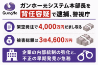 ガンホー元システム本部長を背任容疑で逮捕、警視庁-架空発注で4,000万円だまし取る、被害総額は3億4,600万円