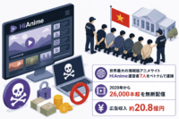 世界最大の海賊版アニメサイトHiAnime運営者7人をベトナムで逮捕-2020年から26,000本超を無断配信、広告収入約20.8億円