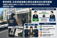 愛知県警、日本政策金融公庫名古屋支店を家宅捜索-元職員が融資の便宜と引き換えに約924万円相当の高級腕時計を受領、収賄容疑で逮捕