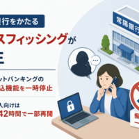 常陽銀行をかたるボイスフィッシングが発生-ネットバンキングの振込機能を一時停止、個人向けは約42時間で一部再開