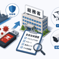 自衛隊の中国製 マルウェア USB問題を受け総務省が全自治体調査へ-ドローン・監視カメラも対象に