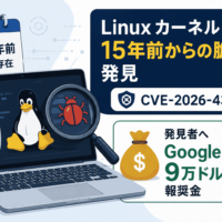 Linux カーネルに15年前からの脆弱性 発見者へGoogleから9万ドル超の報奨金(CVE-2026-43499)